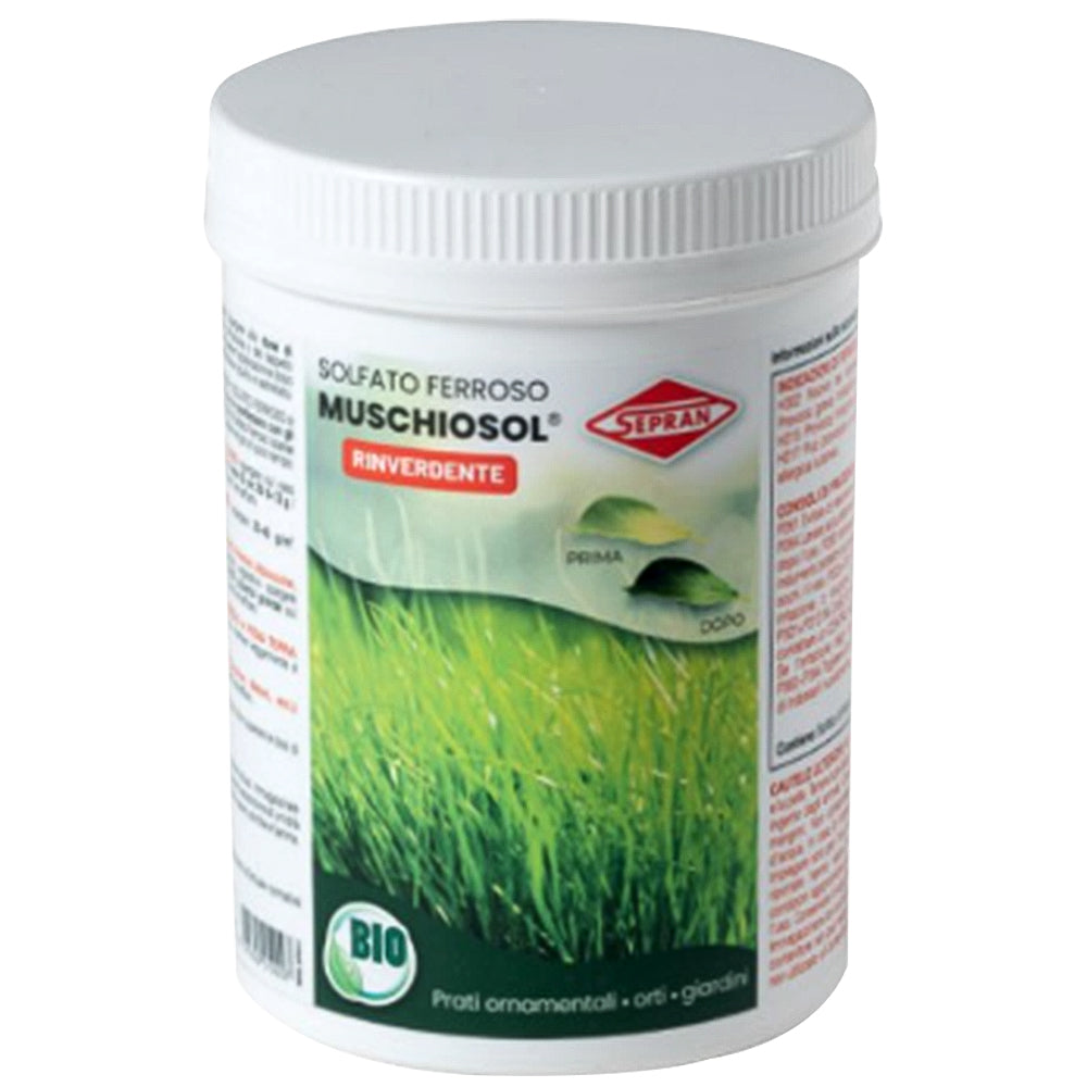 Sepran Muschiosol 1 kg – Solfato Ferroso Rinverdente per Prato e Piante