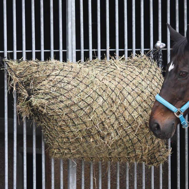 Sacco Fieno Cavalli Extra Large a Maglia Stretta Nero