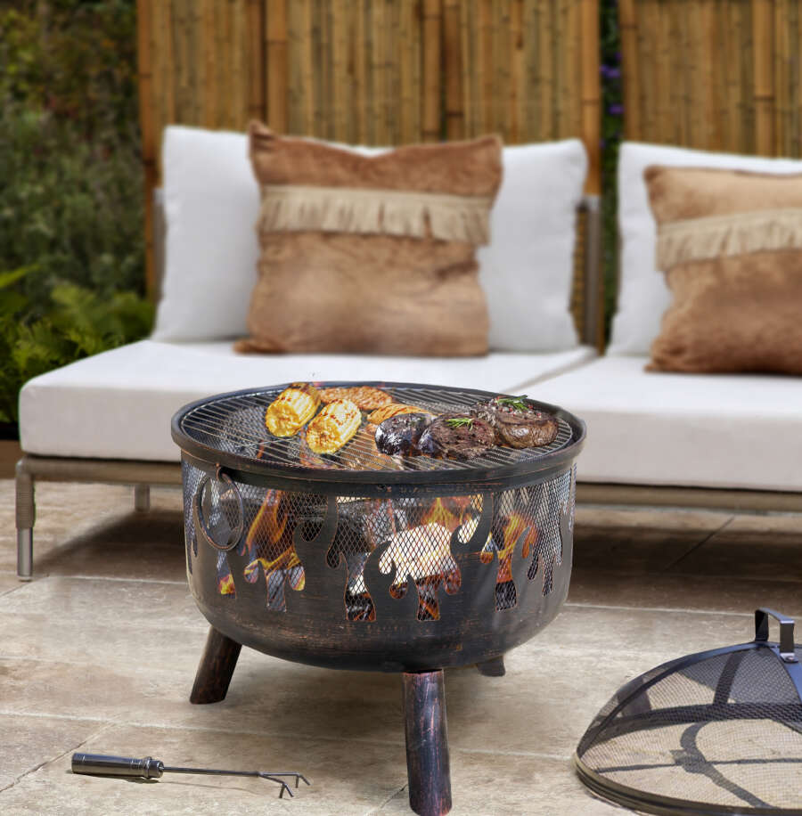 Braciere a legna da giardino Buschbeck