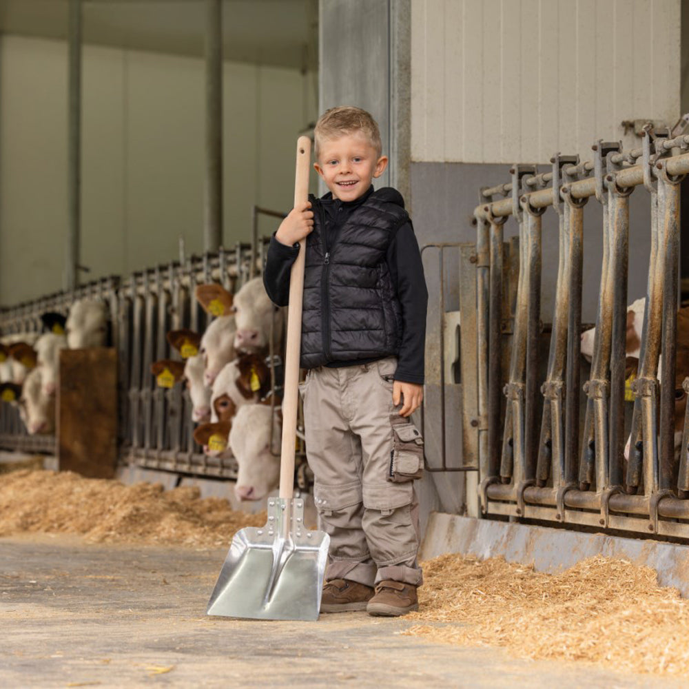 Mini Pala in Alluminio per Bambini con Manico in Legno - 90cm