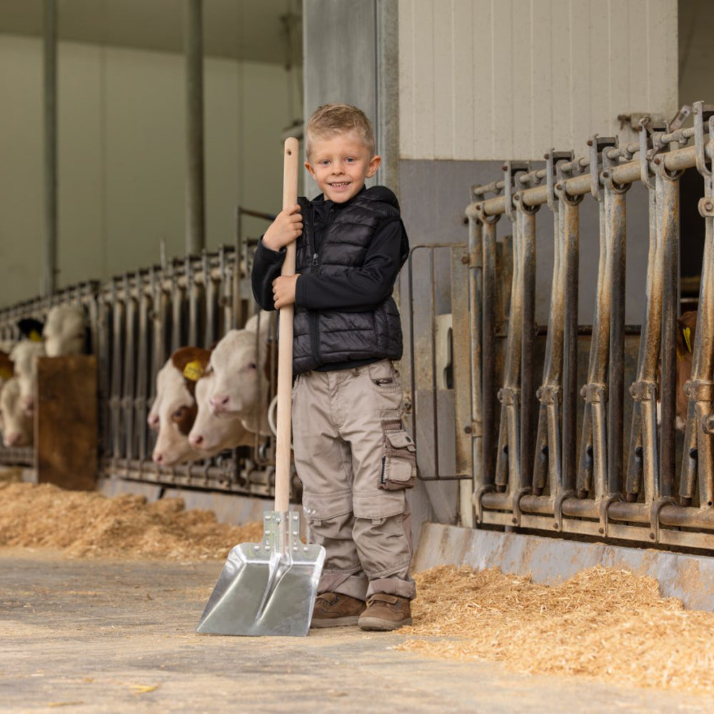 Mini Pala in Alluminio per Bambini con Manico in Legno - 90cm