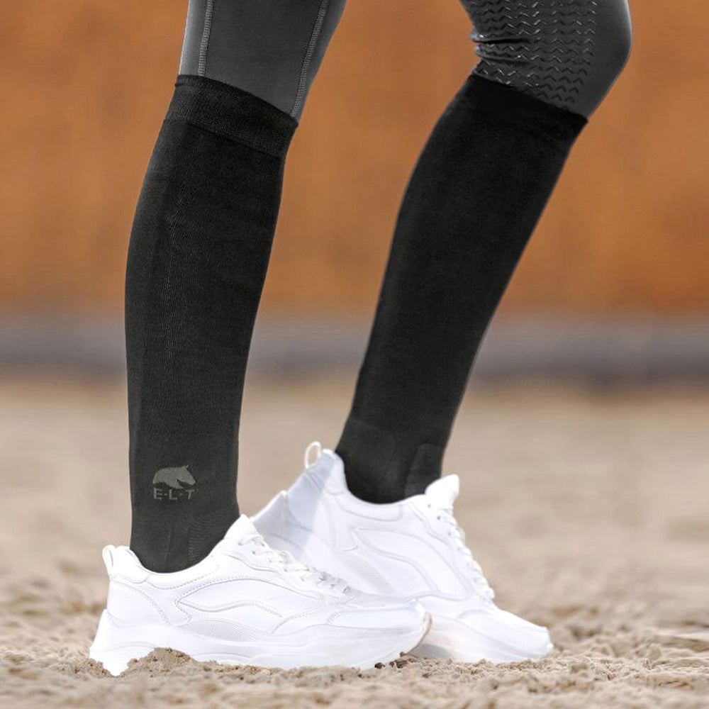 Calze da equitazione nere in bambù