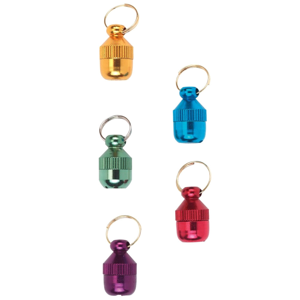 Tubo porta indirizzo in metallo per collare gatto