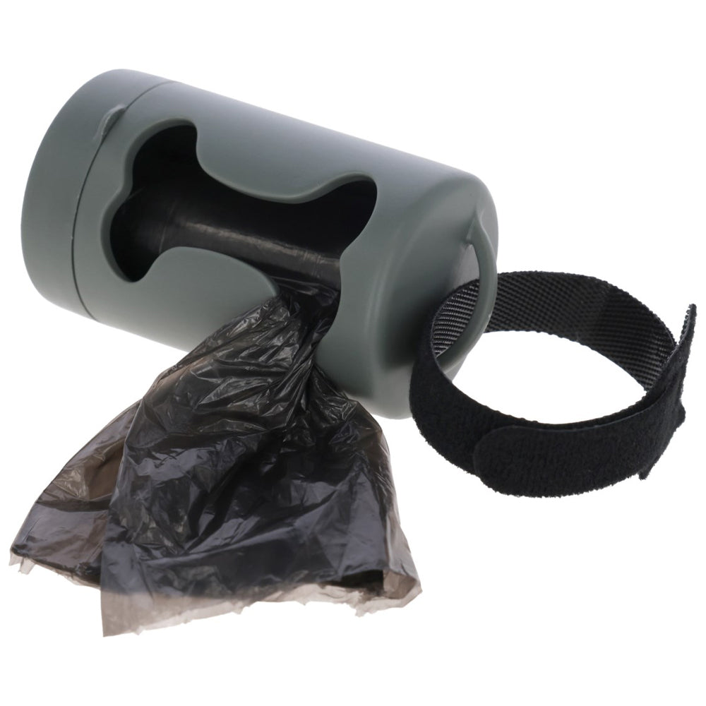Dispenser sacchetti igienici per cani - grigio-verde
