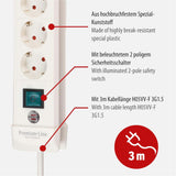 Steckerleiste Brennenstuhl Premium-Line - 8 Anschlüsse - 3m - weiß