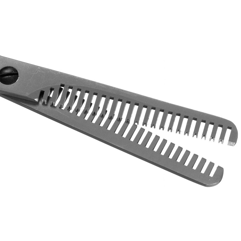 Forbice sfoltitrice dentellata su due lati per toelettatura cane 17cm