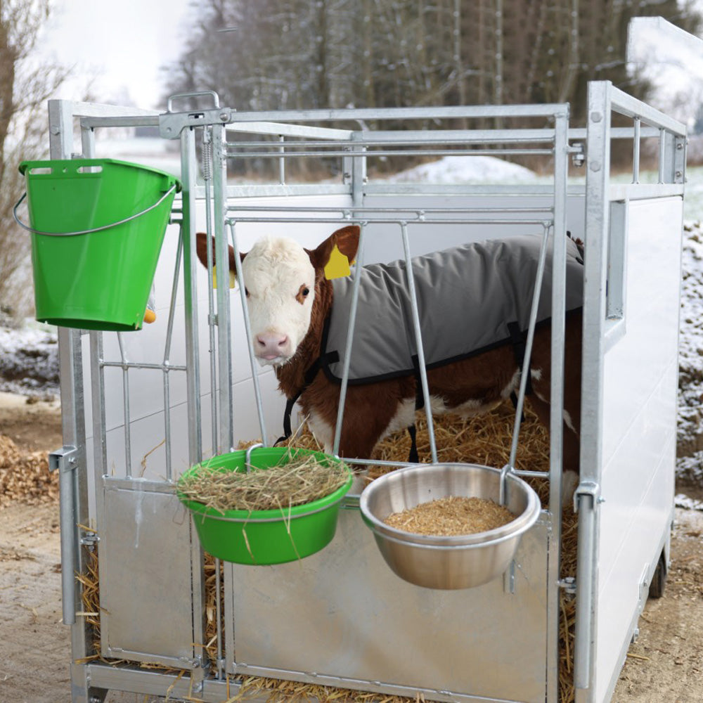 Box per vitelli grande premium con fondo orientabile resistente