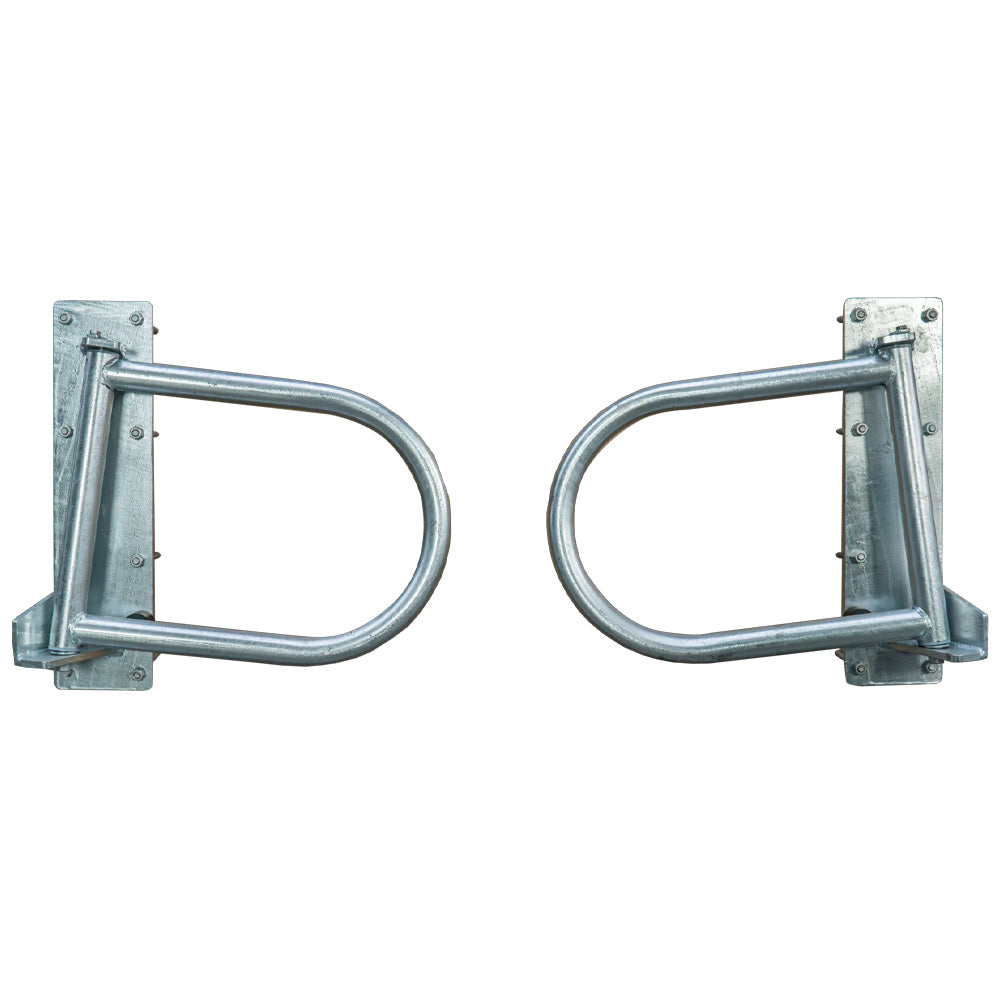 Portone ad altalena a due ante unidirezionale per montaggio su Pali 90×90mm con bulloni a U