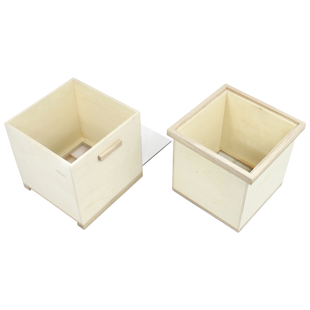 Cassetta Setaccio per Fuchi Plön con Escludiregina Telaio in Legno