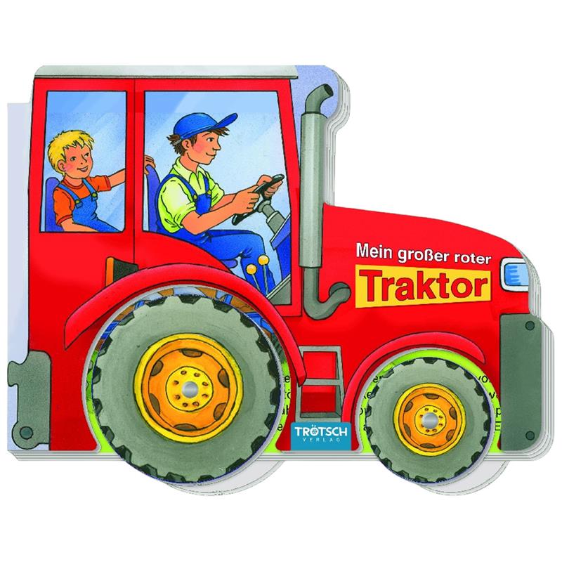 Libro pappato Il mio grande trattore rosso con ruote