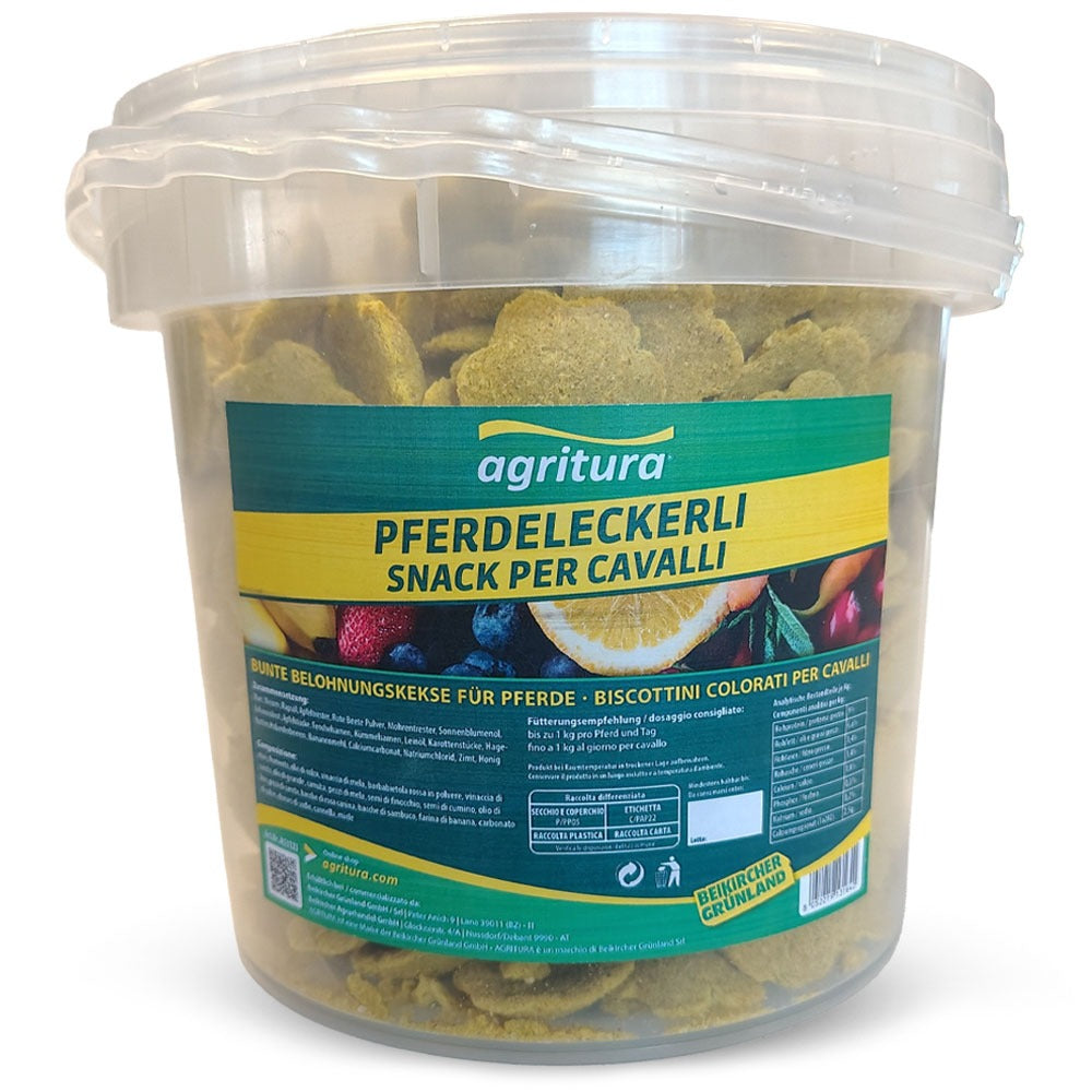 Agritura Frutti di bosco Snack per Cavalli – Leckerlimix Naturale 3,3L