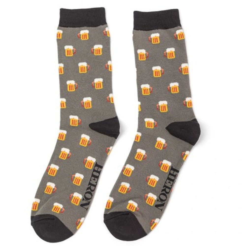 Herrensocken Bambus Miss Sparrow - Bier