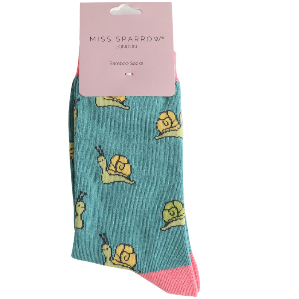 Ladies Bamboo Socks Miss Sparrow – Snail