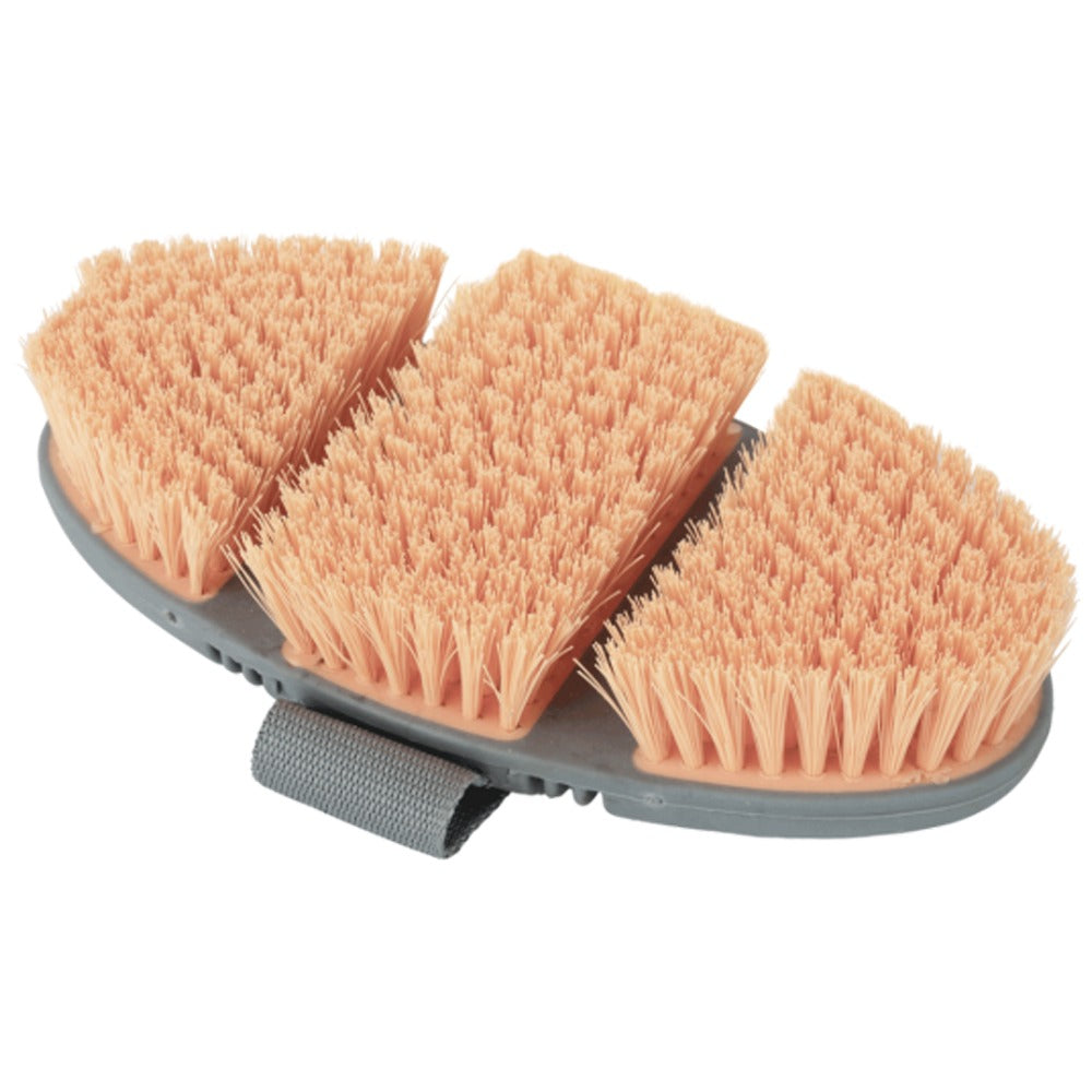 Spazzola Flex con setole morbide in PP – Pesca/Grigio