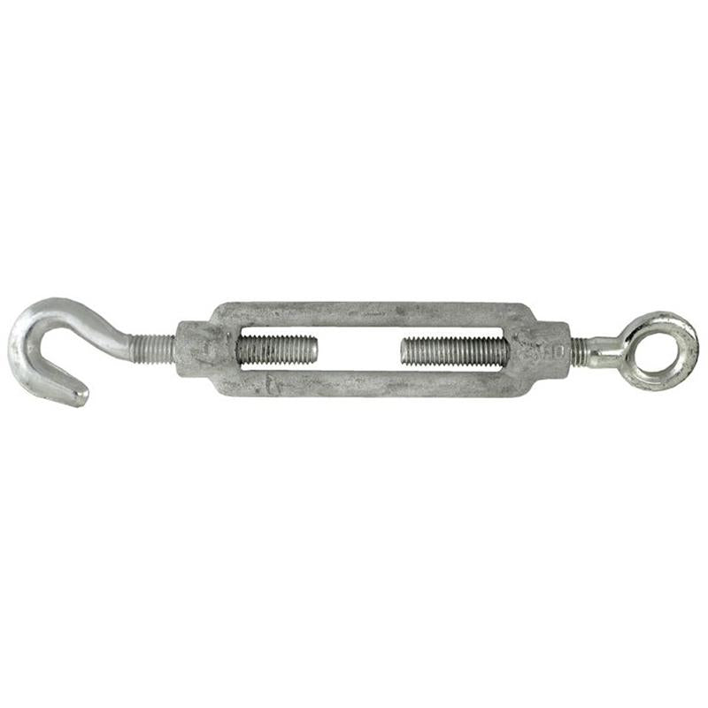 Galvanized Steel Turnbuckle M6 × 110mm with Hook and Eye