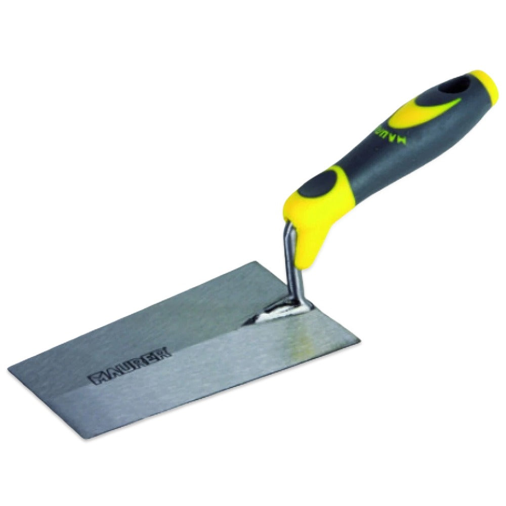 Cazzuola con impugnatura in gomma, quadrata, 16cm e 18cm
