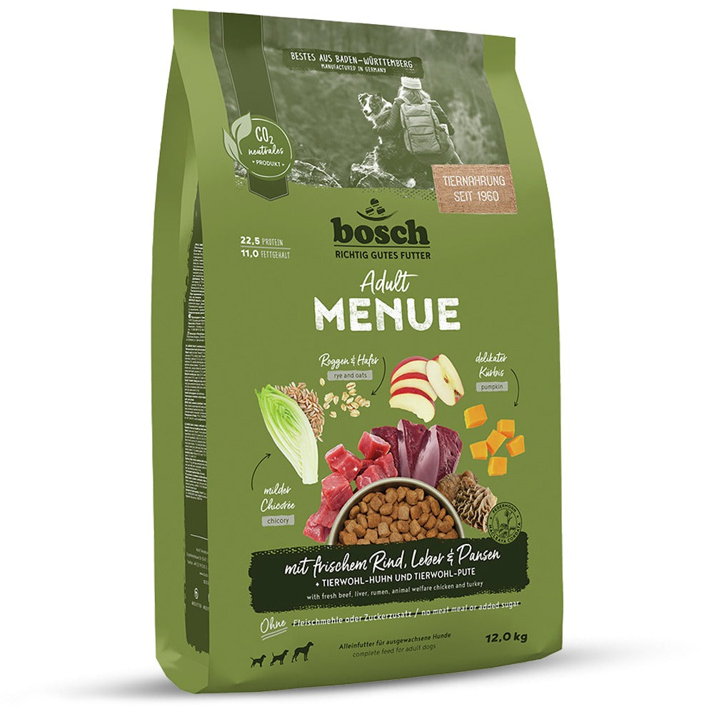 Bosch Menue Adult con Manzo, Fegato e Trippa