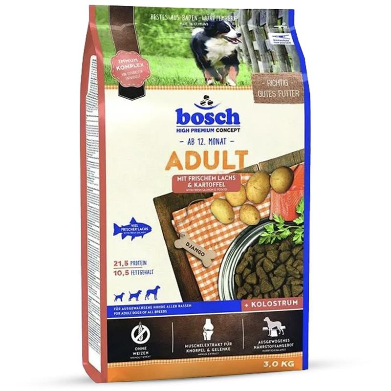 Bosch Adult Salmone Fresco e Patate Crocchette Complete per Cani