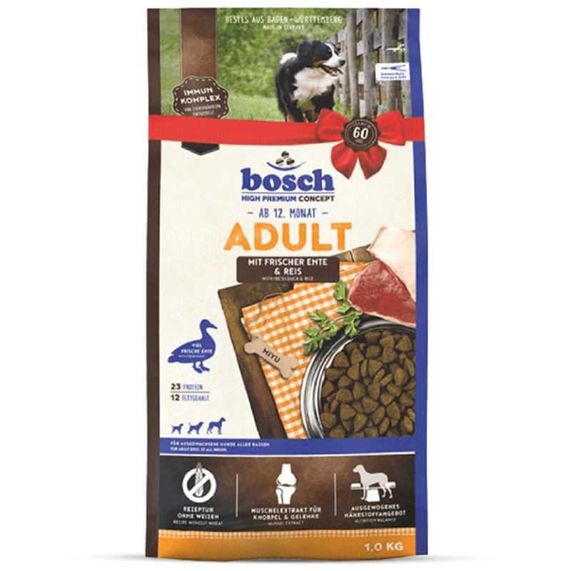 Bosch Adult Cibo Completo Cane Anatra Fresca e Riso - 1kg