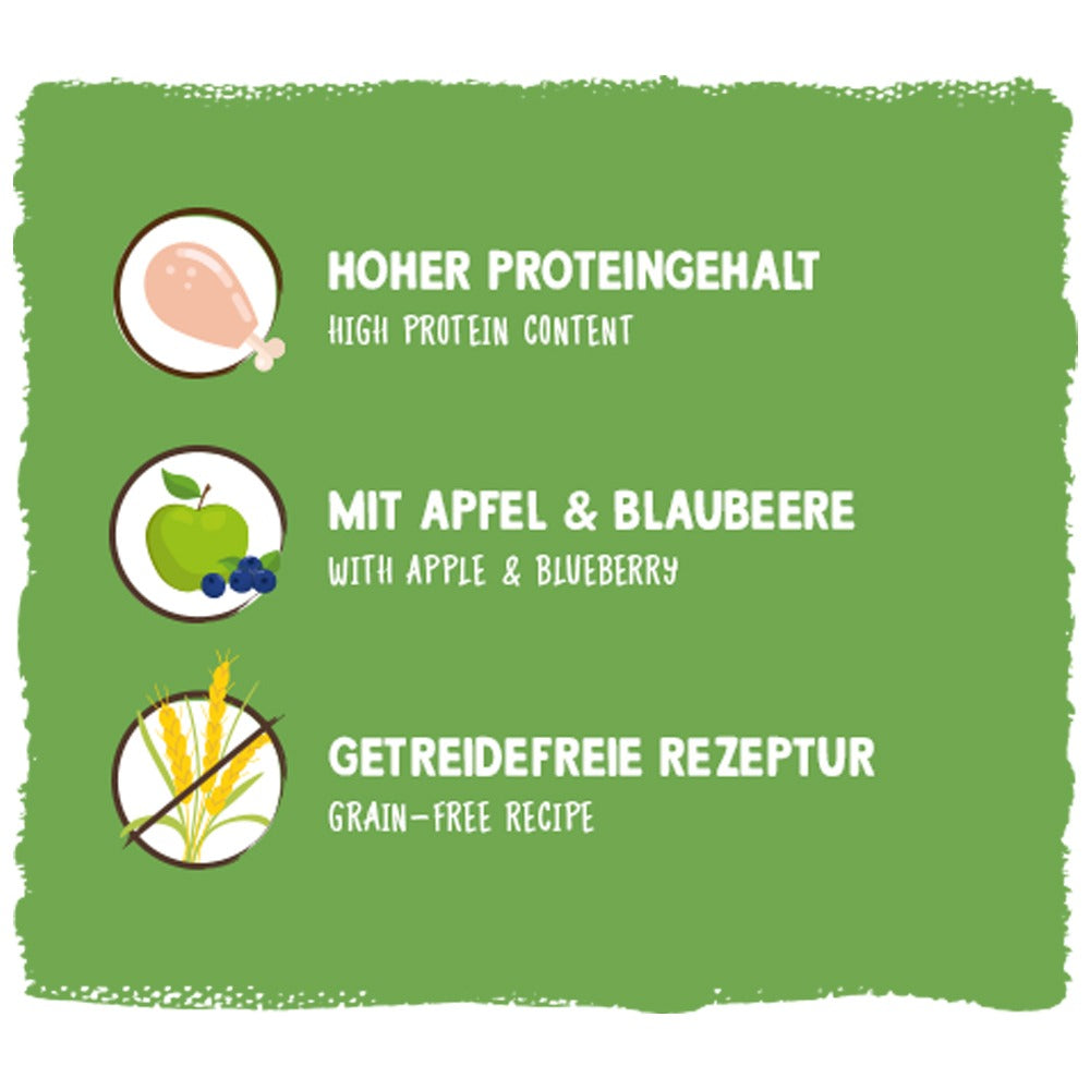 Bosch Sammy's Fitness-Schnitte mit Äpfeln & Blaubeeren