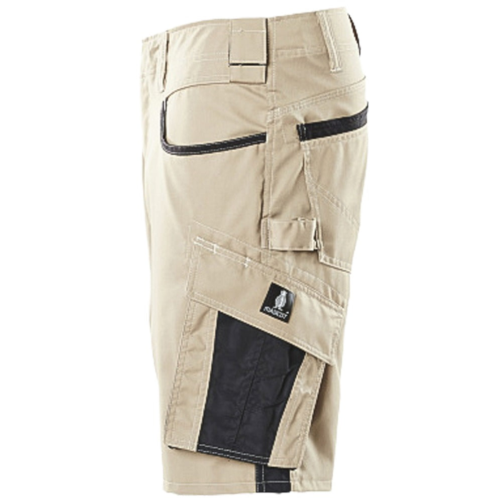 Mascot Pantaloncini da Lavoro Leggeri, Kaki Chiaro/Nero