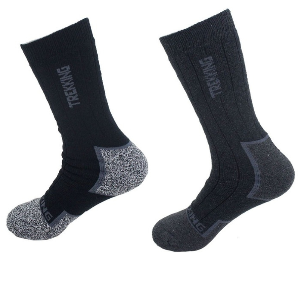 Men’s Trekking Socks 6-Pack – Cushioned & Breathable