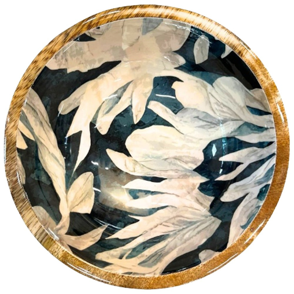 Ciotola in legno di mango “Midnight Garden”