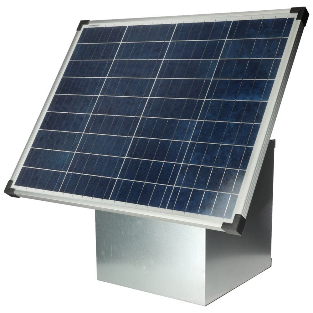Kerbl Solarmodul 55 W mit Laderegler und MC4-Anschluss