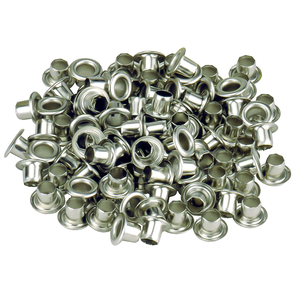 Occhielli Zincati e in Ottone Nichelato da 100 Pezzi