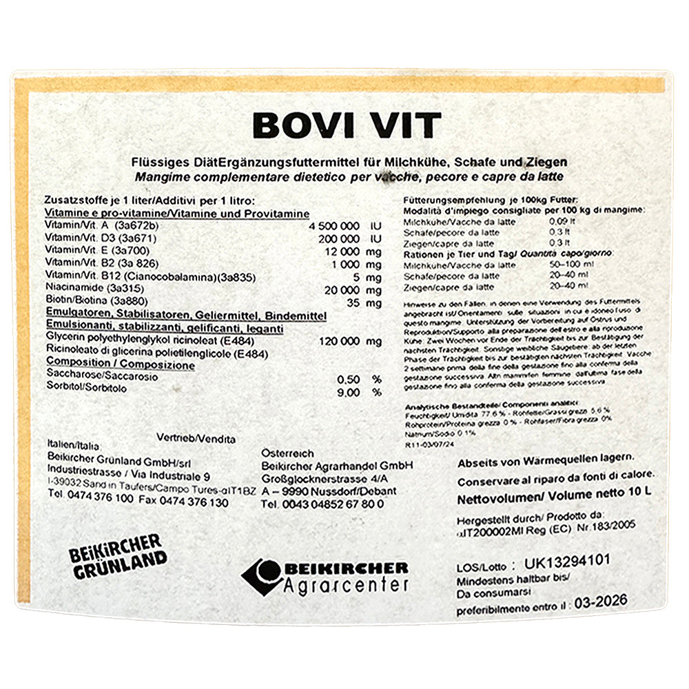 Mangime complementare Bovi Vit