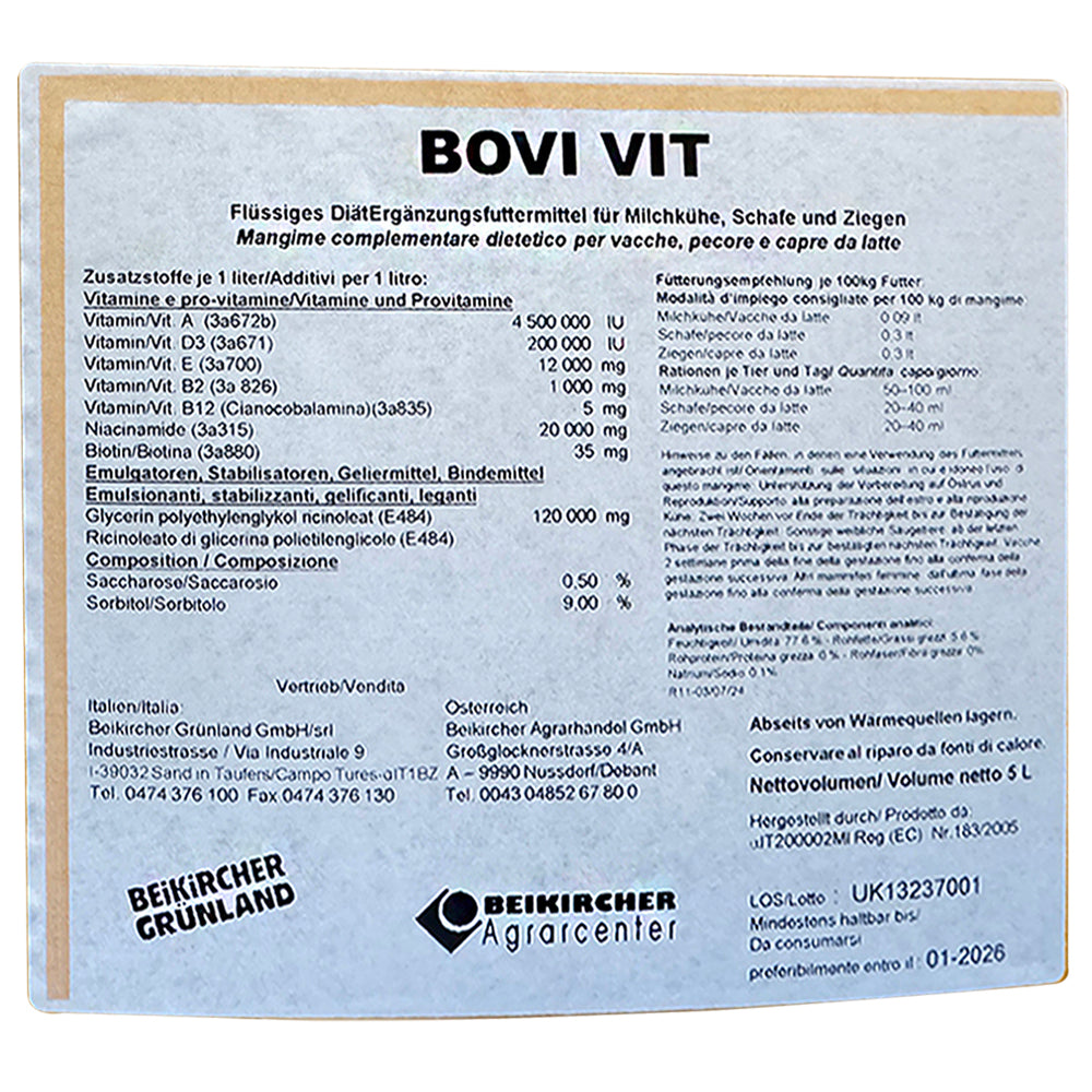 Mangime complementare Bovi Vit