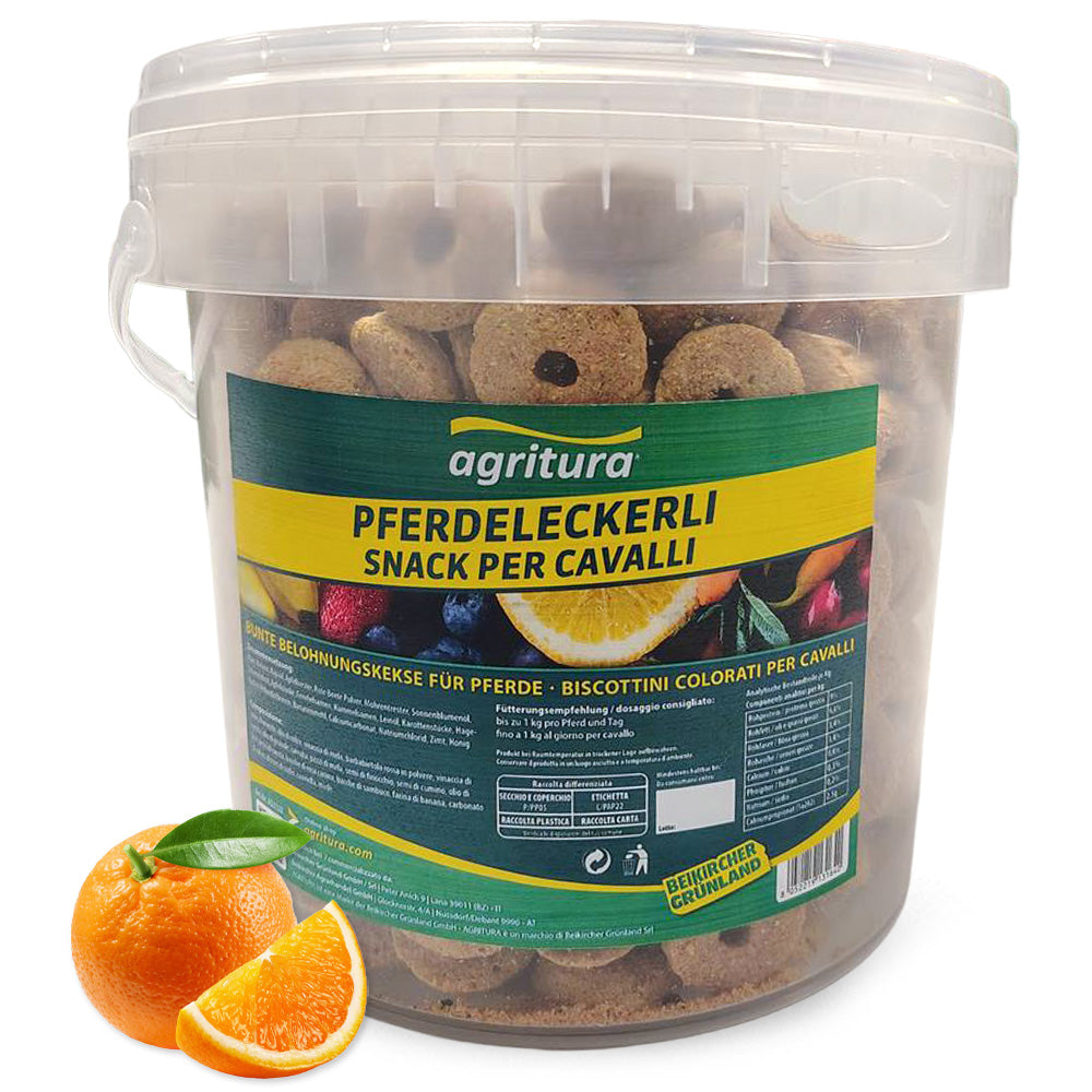 Agritura Snack per Cavalli – Leckerlimix Naturale 3,3L
