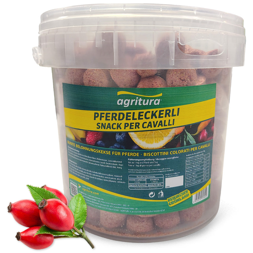 Agritura Snack per Cavalli – Leckerlimix Naturale 3,3L