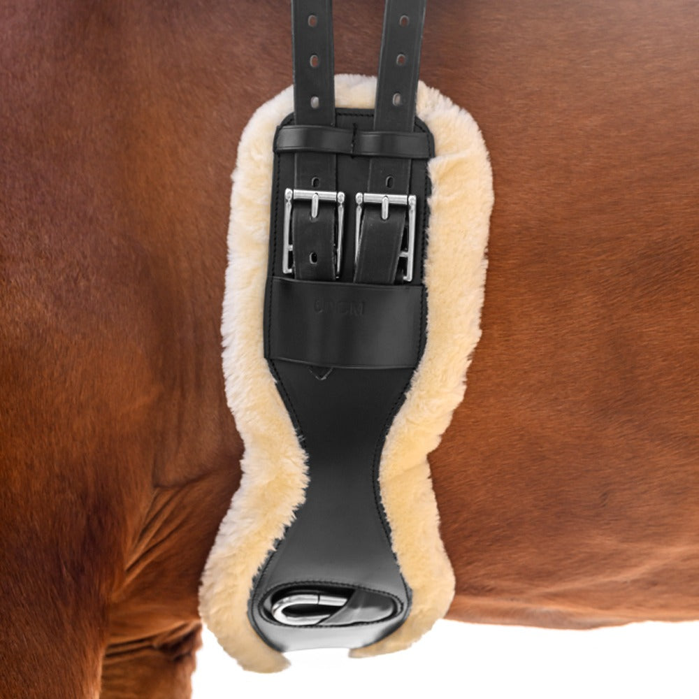 Waldhausen Leather Short Girth with ECO Wool Anatomical Design
