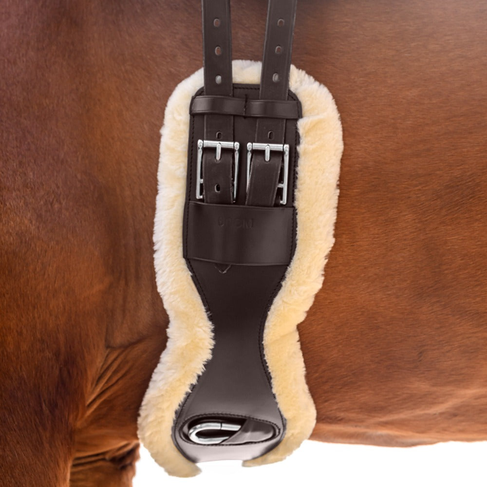 Waldhausen Leather Short Girth with ECO Wool Anatomical Design