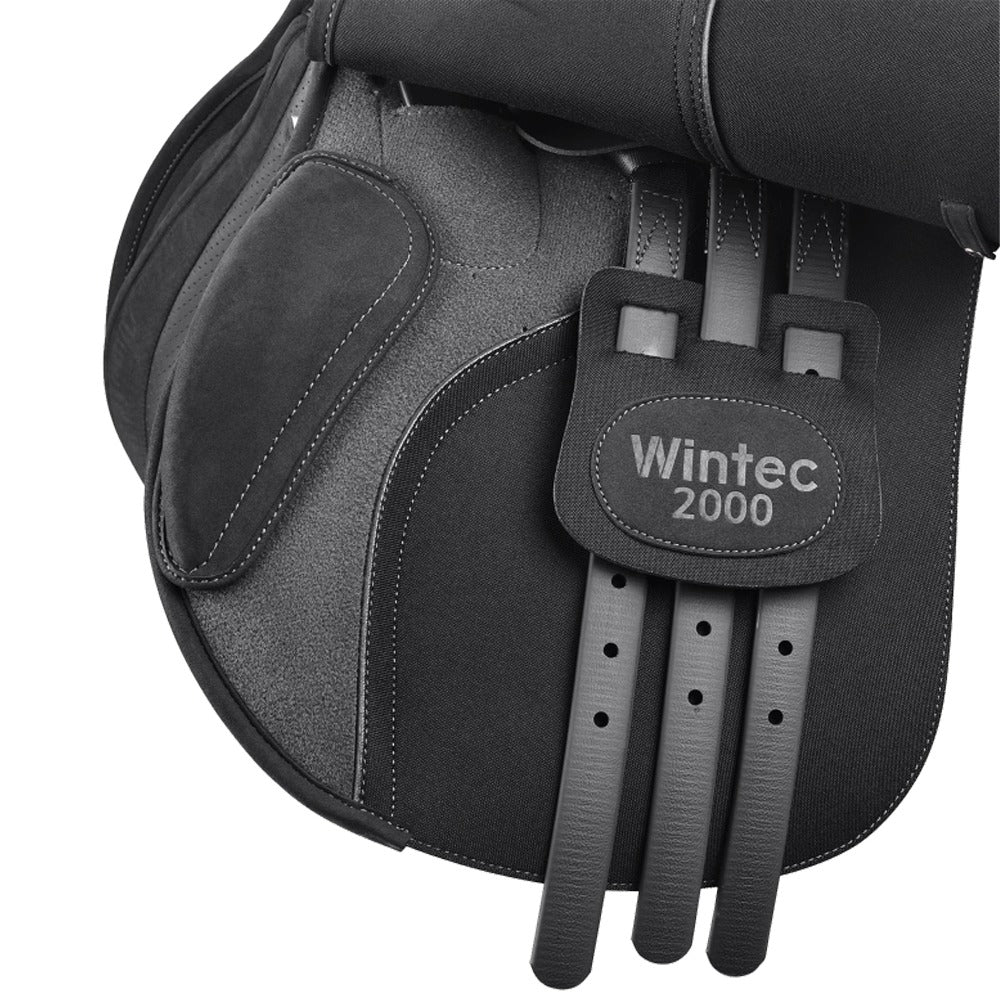 Wintec 2000 All Purpose Saddle, High Wither, Black