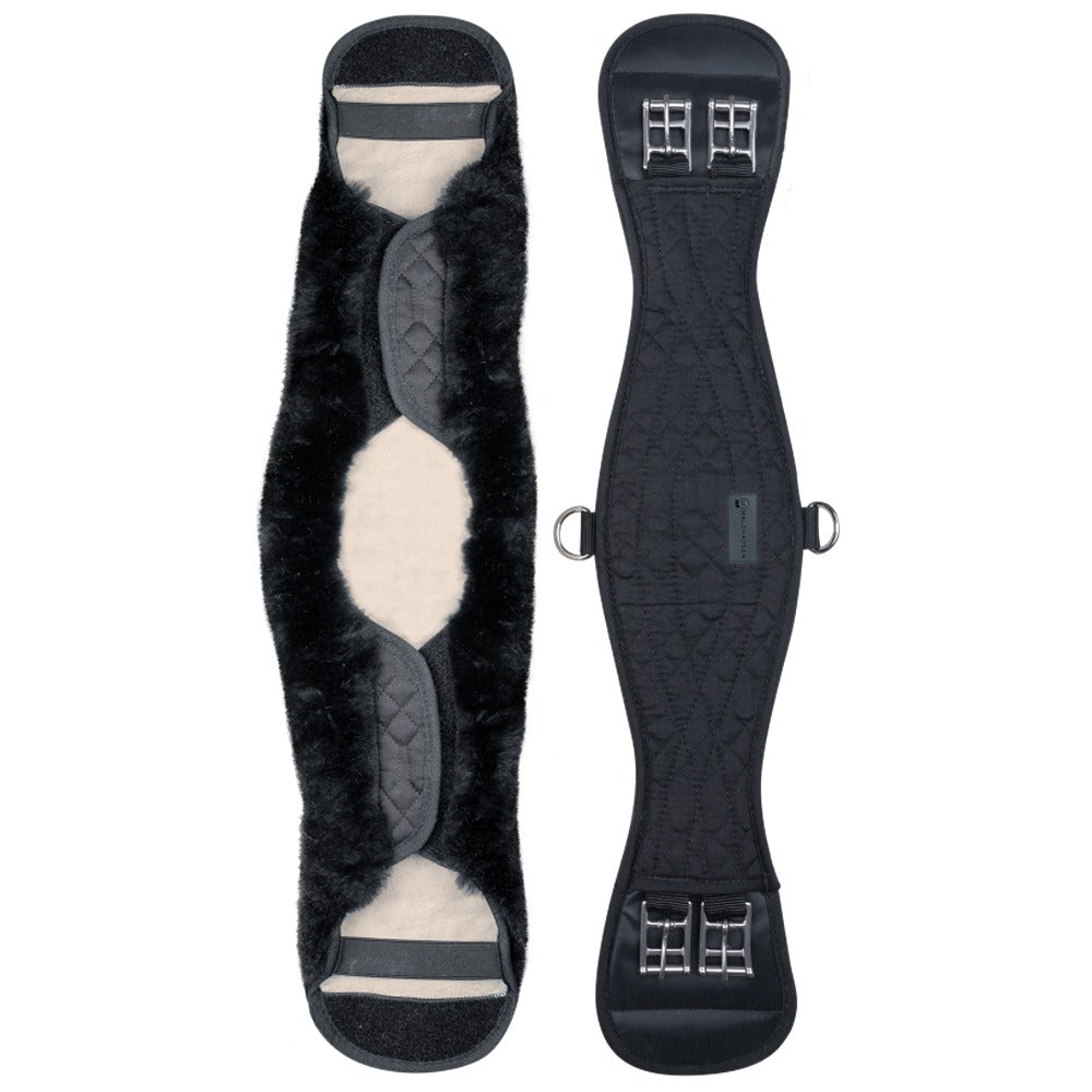 Short Lambskin Girth with Stainless Steel Buckles for Horses