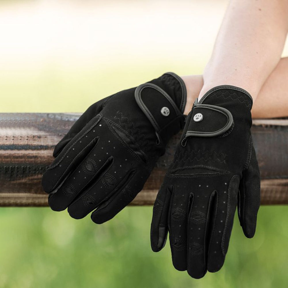 Guanti Equitazione Versatile Scamosciati Resistenti Comfort