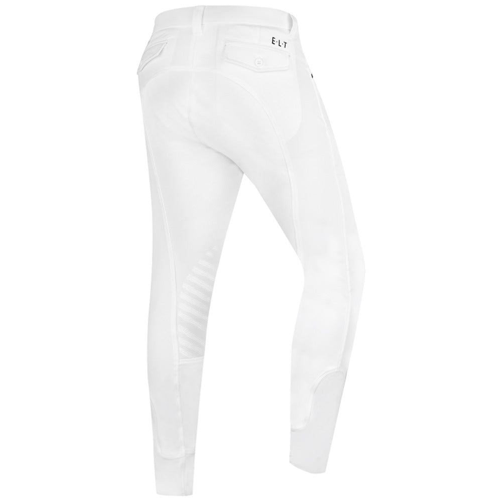 Pantaloni Uomo Equitazione Mailo Ginocchio Silicone Sportivi Bianchi