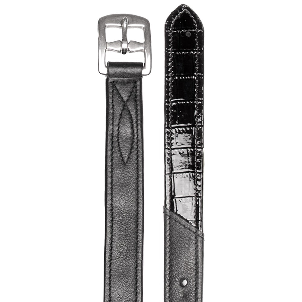 Waldhausen X-Line Stirrup Leathers Crocodile Look 25mm Durable
