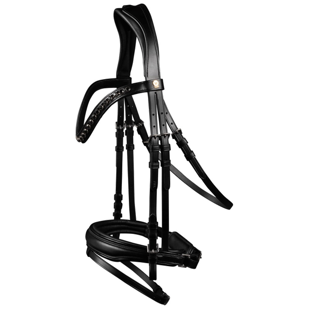 Waldhausen S-Line Lacktrense Blackshine mit Kristallen