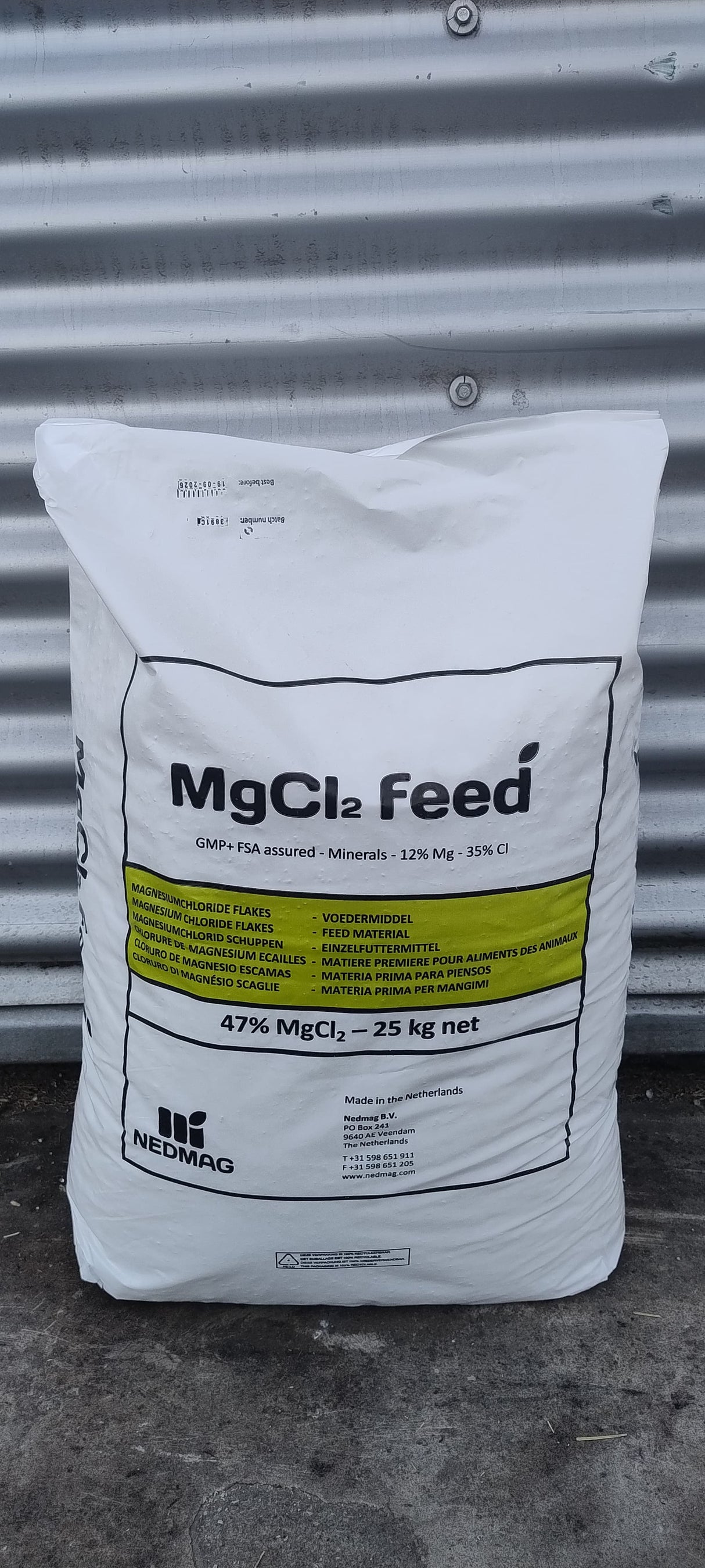 Cloruro di magnesio 25kg – Sale da spargere – Additivo zootecnico – Uso agricolo