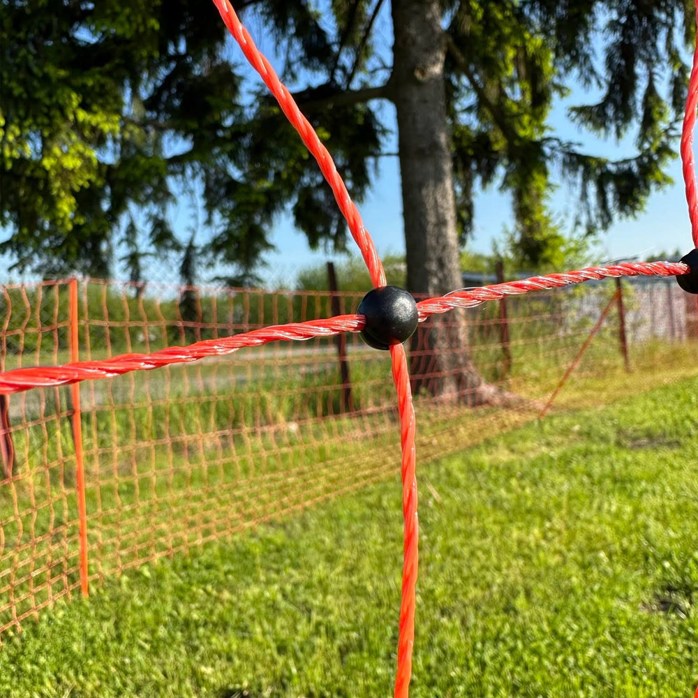 Rete ovina elettrificabile arancione OviNet per uso universale