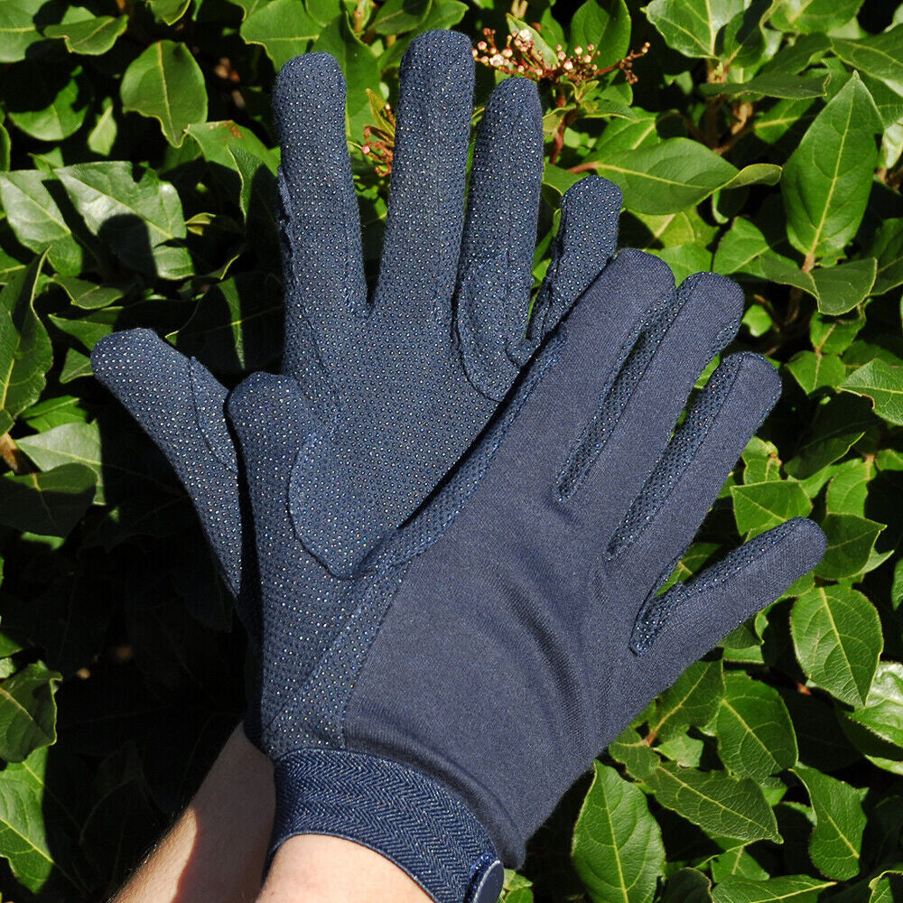Guanti da equitazione antiscivolo jersey di cotone