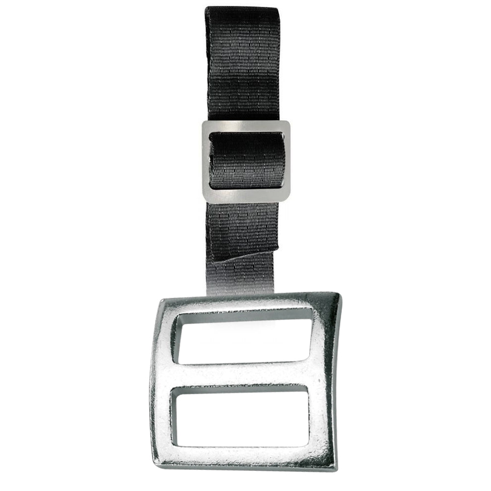 Fibbia scorrevole per cinghie di fissaggio larghe 4 cm