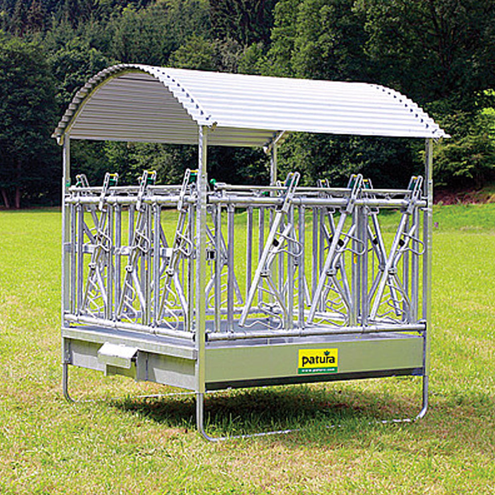 Big Bale Feeder con Mangiatoia Autobloccante di Sicurezza – Per Bovini Adulti