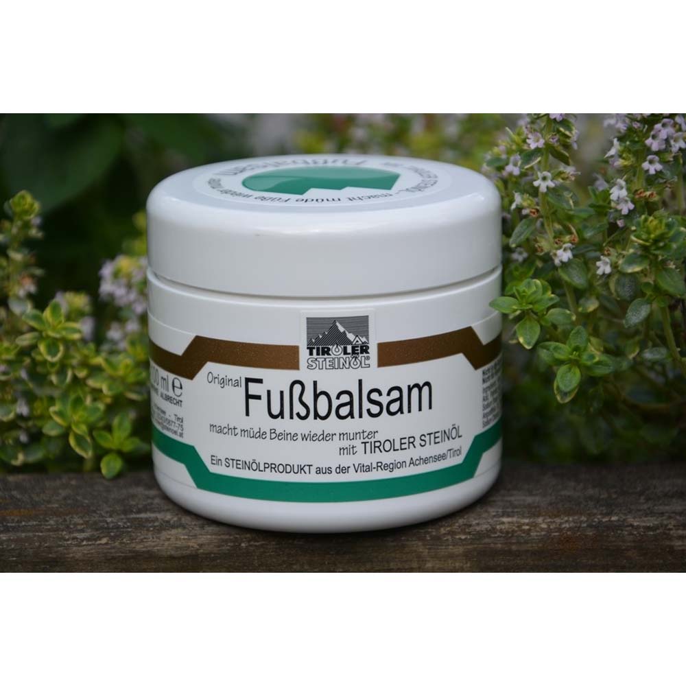 Balsamo per i piedi con olio di tiroler steinöl