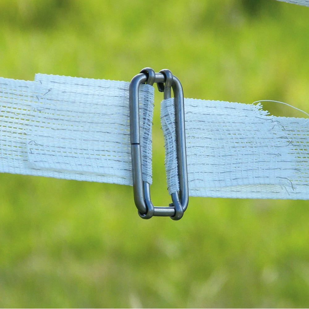 Connettore per nastro recinto elettrico zincato