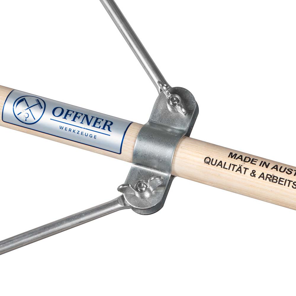 Rastrello in alluminio con grande tipo erpice Con manico in legno