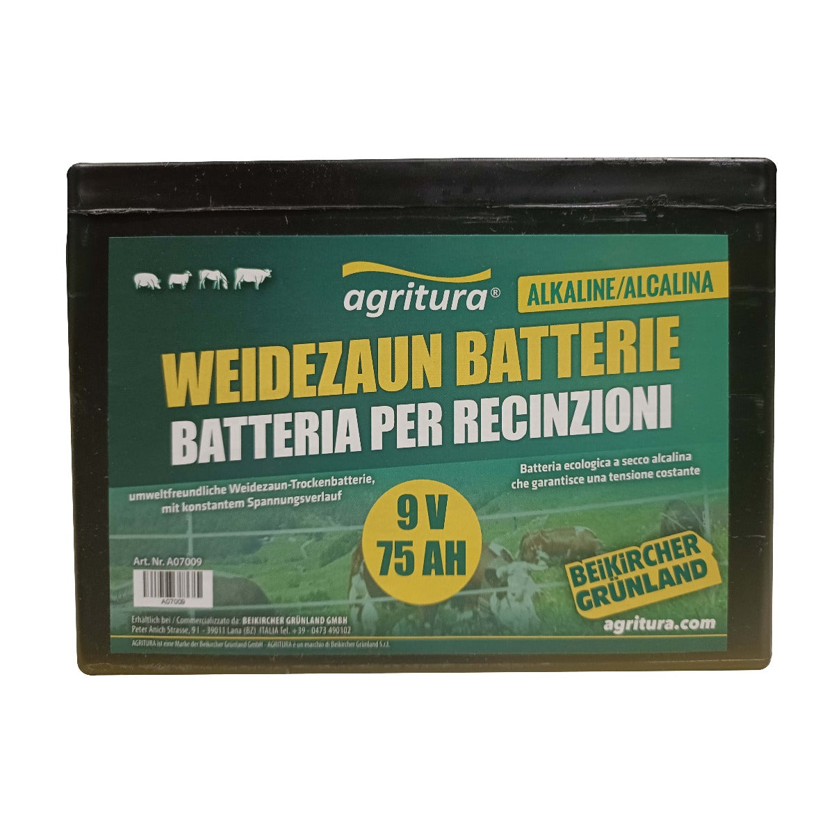 Batteria Speciale 9V per Recinti Elettrici – Affidabilità e Lunga Durata
